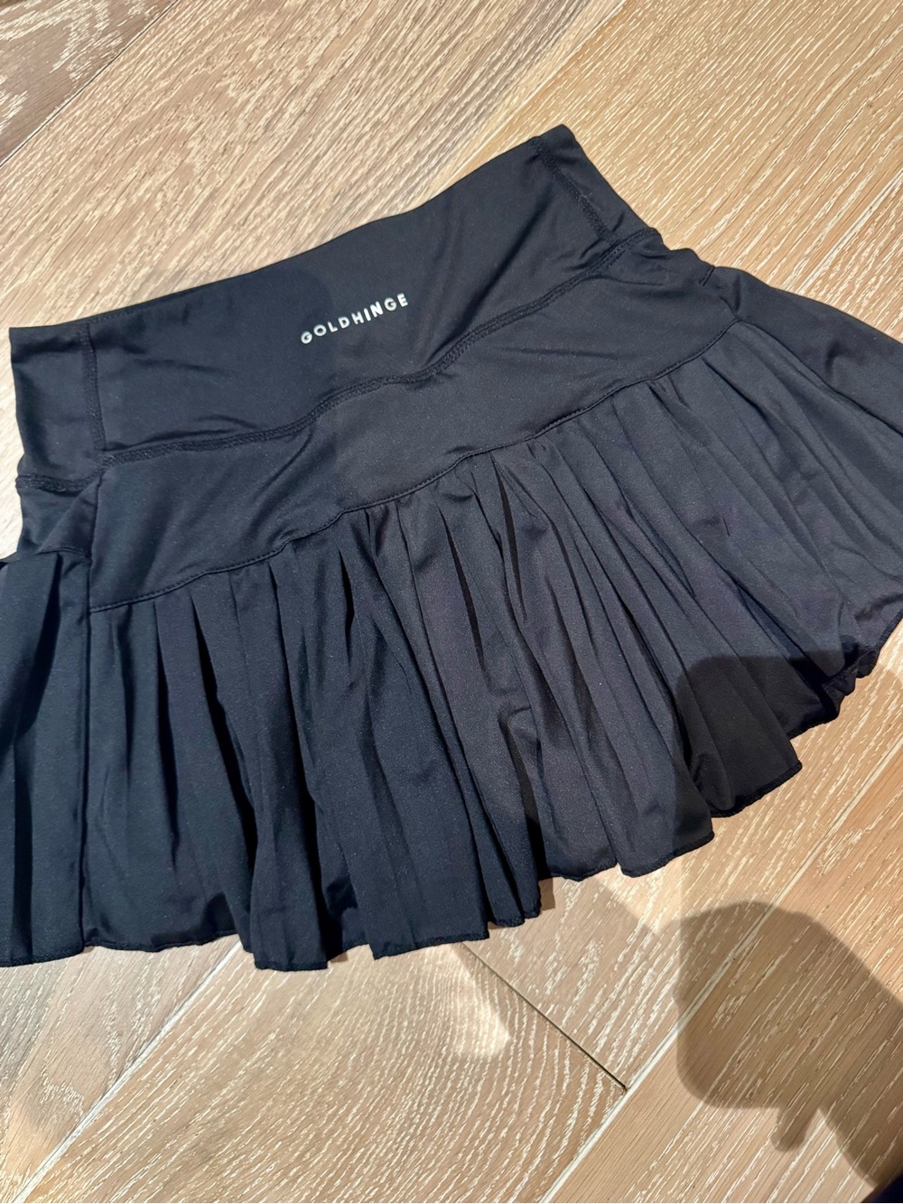 GoldHinge Black Pleated Tennis Skirt - Picture 6 of 6